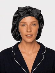 Black Satin Cap