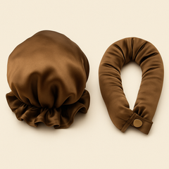 Satin Hair Bun Bons Set (2 Pieces)