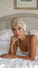 Champagne Satin Bonnet
