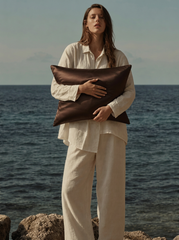 Brown Satin Pillowcase