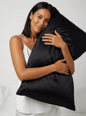 Black Satin Pillowcase