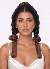 Brown Satin Heatless Curler