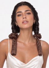 Brown Satin Heatless Curler