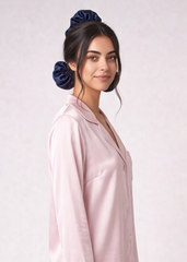 Navy Satin Bunbons (Set of 3)