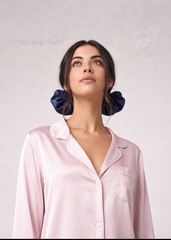 Navy Satin Bunbons (Set of 3)
