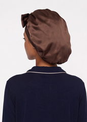 Brown Satin Cap