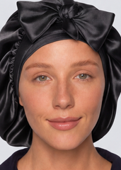 Black Satin Cap