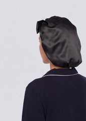 Black Satin Cap