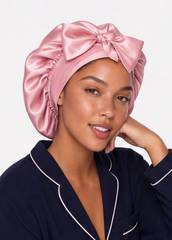 Rose Satin Cap