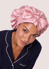 Rose Satin Cap