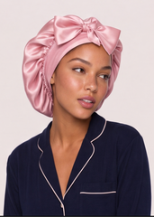 Rose Satin Cap