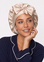 Champagne Satin Cap