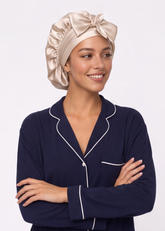 Champagne Satin Cap
