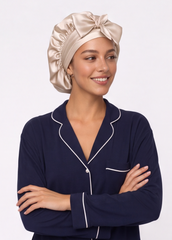 Champagne Satin Cap