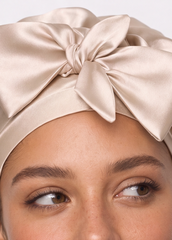 Champagne Satin Cap