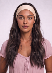 Champagne Satin Headband