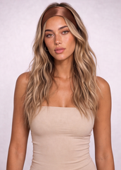 Brown Satin Headband