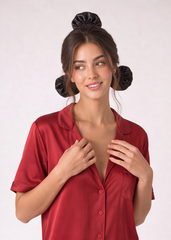 Black Satin Bunbons (Set of 3)