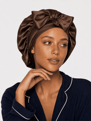 Brown Satin Cap