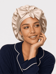 Champagne Satin Cap