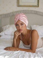 Rose Satin Bonnet