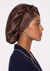 Brown Satin Cap