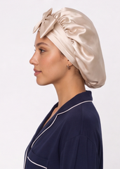 Champagne Satin Cap