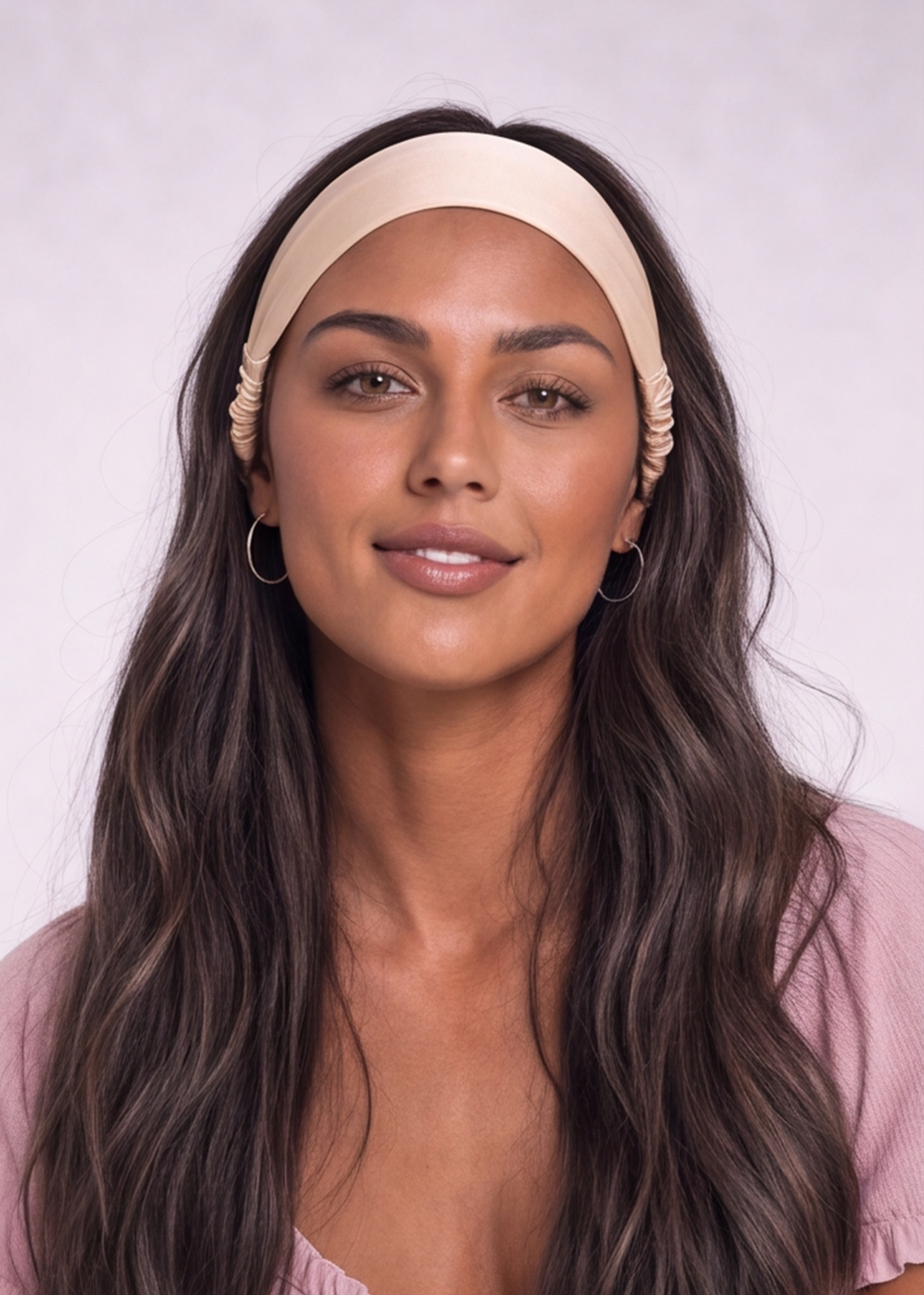 Champagne Satin Headband